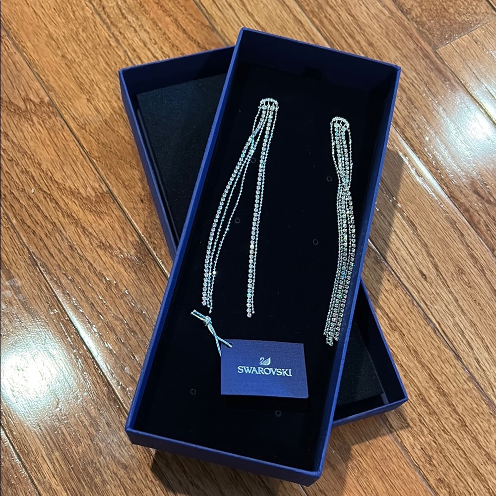 Swarovski Silver Dangle Earrings